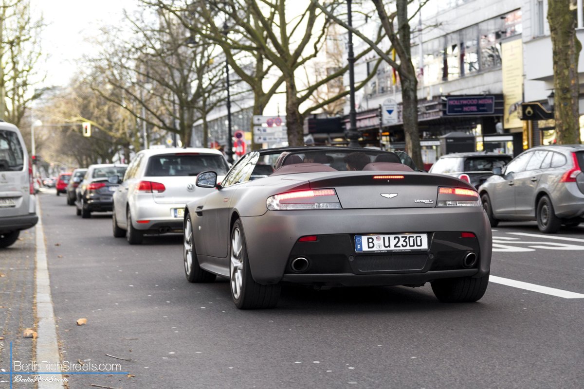 Aston Martin V8 Vantage S Roadster spotted in Berlin — BerlinRichStreets